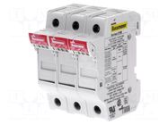 Fuse holder; 10.3x38mm; for DIN rail mounting; 32A; 690VAC BUSSMANN