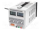 Power supply: laboratory; single-channel,linear; 0÷30VDC; 0÷3A AXIOMET