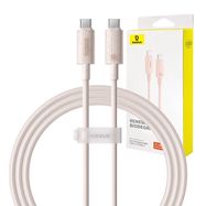 Fast Charging cable Baseus USB-C to USB-C Habitat Series 1m 100W (pink), Baseus