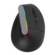 Wireless Vertical Mouse Delux M618C 2.4G 1600DPI RGB (black), Delux