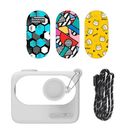Protective Case Sunnylife foProtective Case Sunnylife for Insta360 GO 3 White with stickersr Insta360 GO 3 Black with stickers, Sunnylife