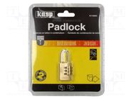 Padlock; shackle,combination code; Protection: low (level 2) 