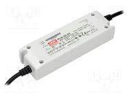 Power supply: switched-mode; LED; 30W; 20VDC; 1.5A; 90÷264VAC; IP64 MEAN WELL