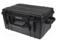 Case; tool case; black; ABS; 580x400x280mm; IP67 NEWBRAND
