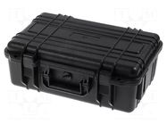 Case; tool case; black; ABS; 335x236x126.1mm; IP67 NEWBRAND