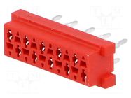 Connector: Micro-MaTch; socket; female; PIN: 10; straight; THT; 2x5 TE Connectivity