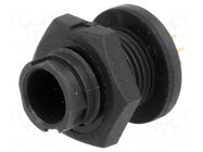 Connector: circular; socket; male; 3A; 125V; PIN: 6; EN2; THT; IP68 SWITCHCRAFT