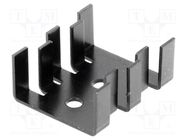 Heatsink: moulded; SOT32,TO220; black; L: 30mm; W: 25.4mm; H: 13mm FISCHER ELEKTRONIK