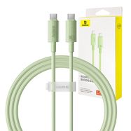 Fast Charging cable Baseus USB-C to USB-C Habitat Series 1m 100W (green), Baseus