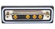 COMBO D-SUB CONN, RCPT, DB-9W4, SOLDER