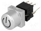 Switch: keypad; POWER; Pos: 2; DPDT; 0.1A/30VDC; silver; LED; THT HIGHLY ELECTRIC