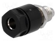 Socket; 4mm banana; 36A; 30VAC; 60VDC; Cutout: Ø6mm; black ELECTRO-PJP