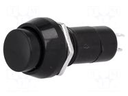Switch: push-button; Pos: 2; SPST-NO; 1A/250VAC; OFF-ON; Ø12mm NINIGI