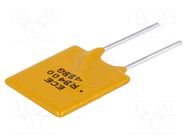 Fuse: PTC polymer; 4A; 14x20.1mm; THT; 5.1mm; Ø0.81x7.6mm ECE