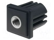 For feet fastening,for profiles; H: 43mm; polyamide; L: 40mm ELESA+GANTER