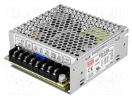 Power supply: switching; for building in,modular; 45.5W; 5VDC 