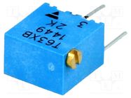 Potentiometer: mounting; multiturn; 2kΩ; 250mW; ±10%; linear; T63XB VISHAY