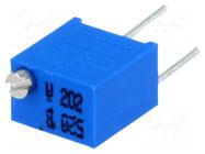Potentiometer: mounting; multiturn; 2kΩ; 250mW; ±10%; linear; THT SR PASSIVES
