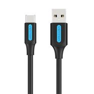 Cable USB-A 2.0 to USB-C Vention COKBD 3A 0,5m (black), Vention