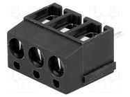 PCB terminal block; angled 90°; 5mm; ways: 3; on PCBs; 2.5mm2; 16A NINIGI