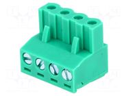 Connector: pluggable terminal block; plug; female; 11A; 300V; 1x4 KARSON