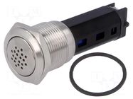 Signaller: sound; 80dB; Illumin: none; IP50; Ø19mm; 1÷10mm; 360mW ONPOW