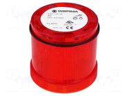 Module: light signaller; red; LED; 24VDC; 24VAC; IP65; Ø70x65mm WERMA