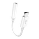Adapter Dudao L16CPro USB-C to Jack 0,1m (white), Dudao