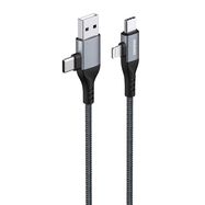 Cable Dudao L20PRO 4in1, 1m (black), Dudao