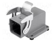 Enclosure for connectors: HDC; size 3A; Han® A; with latch HARTING