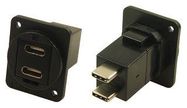 DUAL USB TYPE C RCPT-PLUG, 24POS
