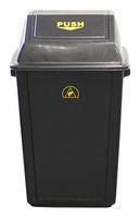 ESD WASTE BIN, 60 LITRE, WITH LID