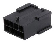 CONNECTOR HOUSING, PLUG, 8POS, 3MM