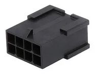 CONNECTOR HOUSING, PLUG, 8POS, 3MM