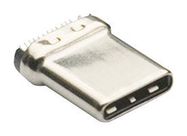 USB CONN, 3.1 TYPE C, R/A PLUG, 22POS