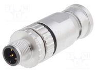 Connector: M12; plug; PIN: 5; male; A code-DeviceNet / CANopen CONEC