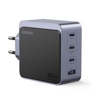 Wall Quick Charger Nexode S GaN 100W USB-A + 3xUSB-C QC4.0+ PD3.0, Grey