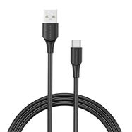 USB 2.0 A to USB-C Cable Vention CTHBF 3A 1m Black, Vention