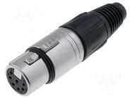 Connector: XLR; plug; female; X; PIN: 7; straight; for cable; 3.5÷8mm NEUTRIK