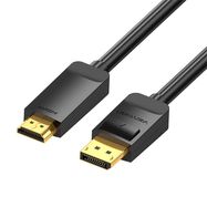 DisplayPort 1.2 to HDMI 1.4 Cable Vention HAGBH 2m, 4K 30Hz (Black), Vention