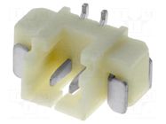 Connector: wire-board; socket; male; PIN: 2; 1A; Urated: 125V; SMT JOINT TECH