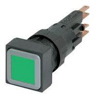 PUSHBUTTON SW, ILLUMINATED, 24V, GRN