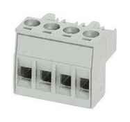 TERMINAL BLOCK, PLUGGABLE, 4POS, 12AWG