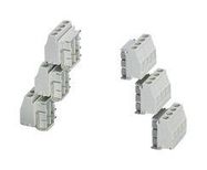 6PC TERMINAL BLOCKS, 4POS, 2.5MM2, GREY