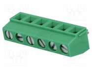 PCB terminal block; angled 90°; 5.08mm; ways: 6; on PCBs; terminal PHOENIX CONTACT