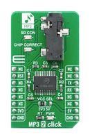 CLICK BOARD, MP3, UART, 3.3/5V