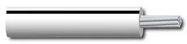 HOOK-UP WIRE, 1.55MM, WHITE/BLACK, 100M