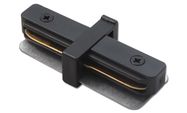 Connector for 1-phase track light rail straight (black)