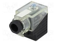 Connector: valve connector; plug; form A; 18mm; female; PIN: 3; 24V MURR ELEKTRONIK