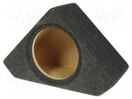 Car loudspeaker enclosure; MDF; black; textil; 200mm; Audi; 8l BASSER